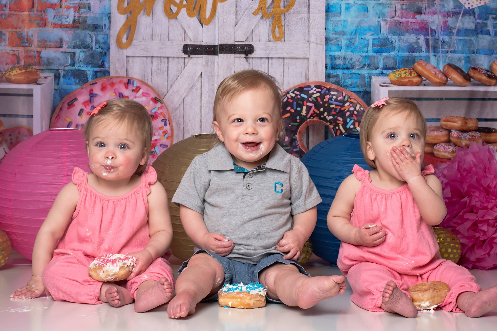 Kate weiße Tür Ballons Banner Kinder Hintergrund - Kate Backdrop.de