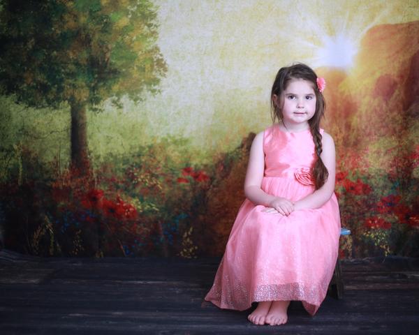 Kate-Sommer, der Vintagen Sonnenaufgang Hintergrund für die Fotografie entwirft von Marina Smith malt - Kate Backdrop.de