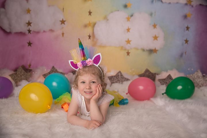 Kate Fantasy-Hintergrund mit Wolken Stars Kulisse für Fotografie von Megan Leigh Photography entworfen - Kate Backdrop.de