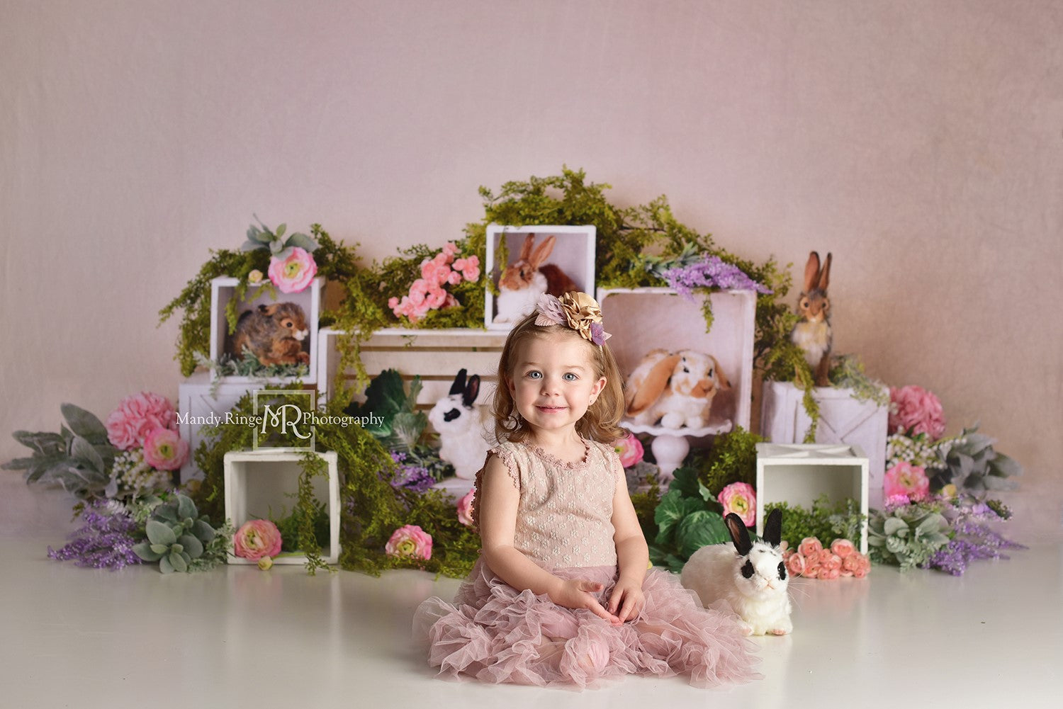 Kate Frühling Kaninchen Kinder Ostern Hintergrund für die Fotografie von Mandy Ringe-Fotografie - Kate Backdrop.de