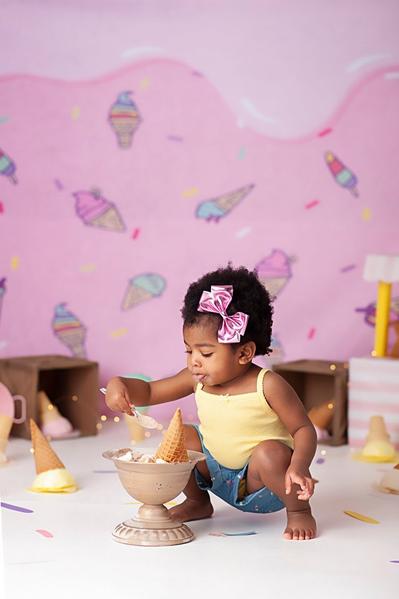 Kate Rosa Hintergrund mit Eiscreme-Sommerkuchen-Zertrümmern-Hintergrund Entworfen durch JFCC - Kate Backdrop.de