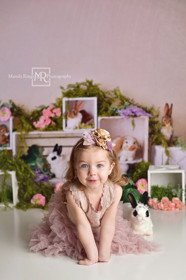 Kate Frühling Kaninchen Kinder Ostern Hintergrund für die Fotografie von Mandy Ringe-Fotografie - Kate Backdrop.de