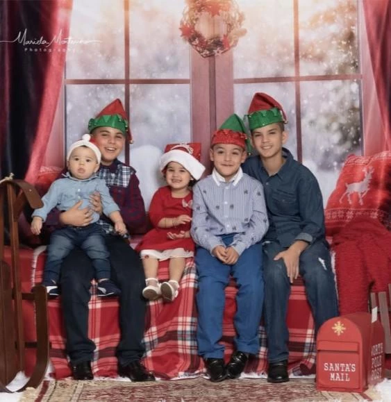 Kate Weihnachtsschnee Weihnachten außerhalb der Fenster-Hintergründe für Fotografie - Kate Backdrop.de