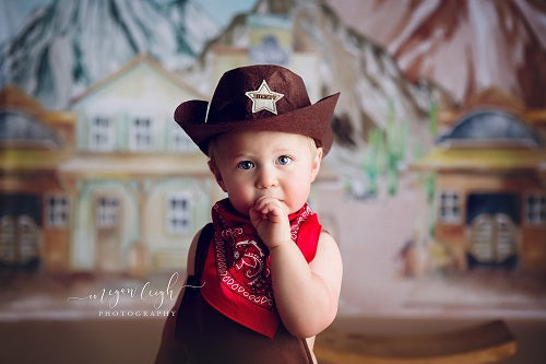 Kate Hintergrund der westlichen Stadt entworfen von Megan Leigh Photography