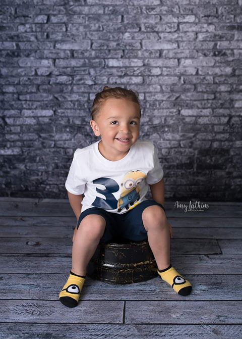 Kate Retro dunkler Steigungs-Backstein-Hintergrund entworfen von Arica Kirby - Kate Backdrop.de