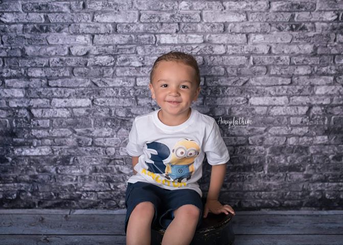 Kate Retro dunkler Steigungs-Backstein-Hintergrund entworfen von Arica Kirby - Kate Backdrop.de