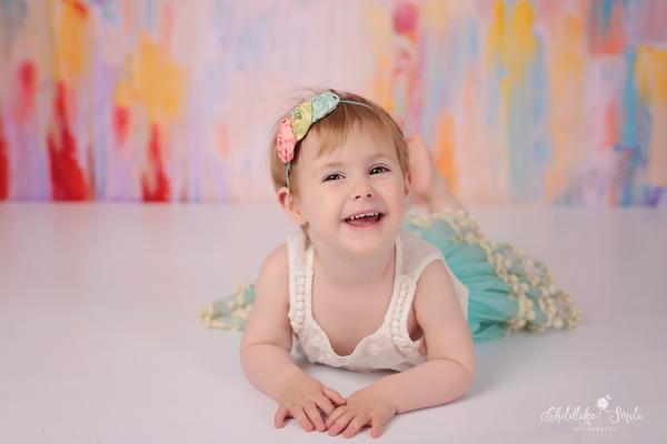 Kate Aquarell-Sommer-Regenbogen-Beschaffenheits-Hintergrund für die Fotografie entworfen von Jerry_Sina - Kate Backdrop.de