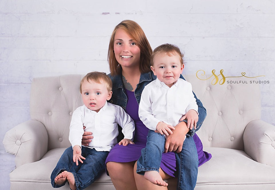 Kate Chippy Beton Backstein Hintergrund für Fotografie von Erin Larkins - Kate Backdrop.de