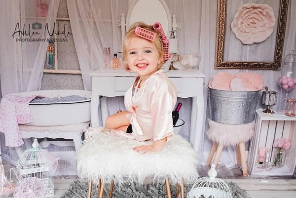 Kate Powder Room Kinder Hintergrund für Fotografie von Erin Larkins - Kate Backdrop.de