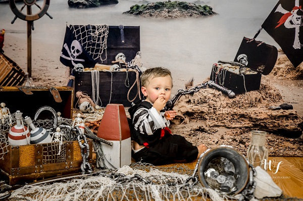 Kate Sommer Meer piraten hintergrund von Studio Gumot entworfen - Kate Backdrop.de