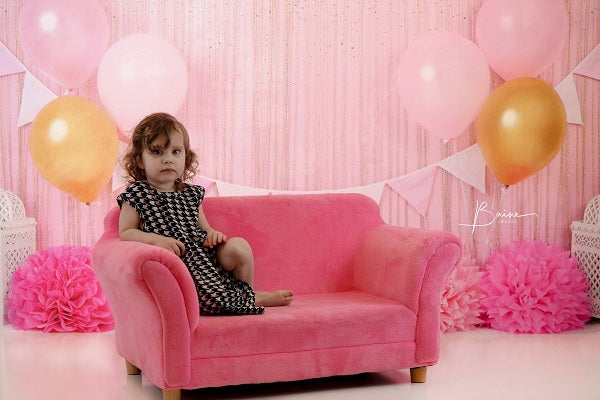 Kate rosa Geburtstag Glitter Hintergrund für Fotografie - Kate Backdrop.de