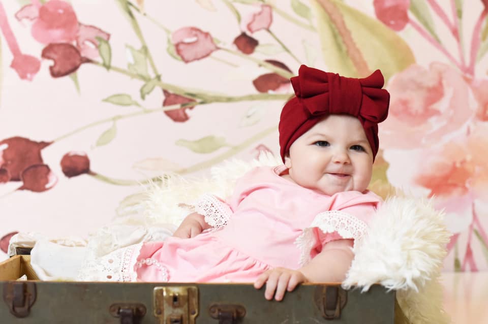 Kate Redberry Flower Backdrop für Fotografie entworfen von Leann West - Kate Backdrop.de