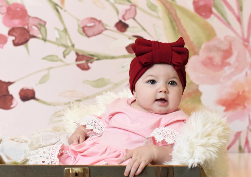 Kate Redberry Flower Backdrop für Fotografie entworfen von Leann West - Kate Backdrop.de