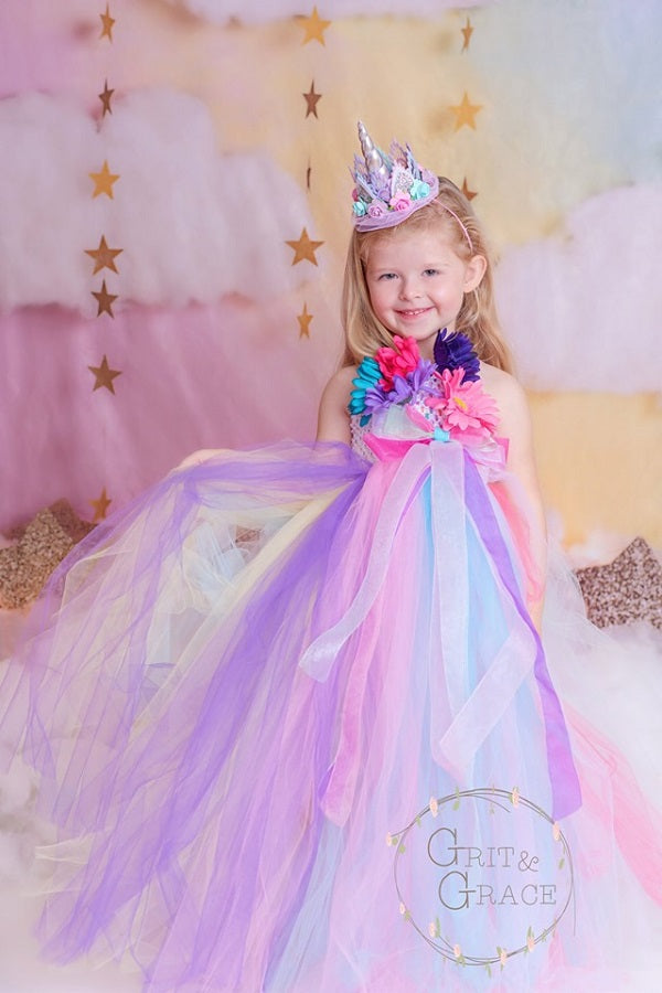 Kate Fantasy-Hintergrund mit Wolken Stars Kulisse für Fotografie von Megan Leigh Photography entworfen - Kate Backdrop.de