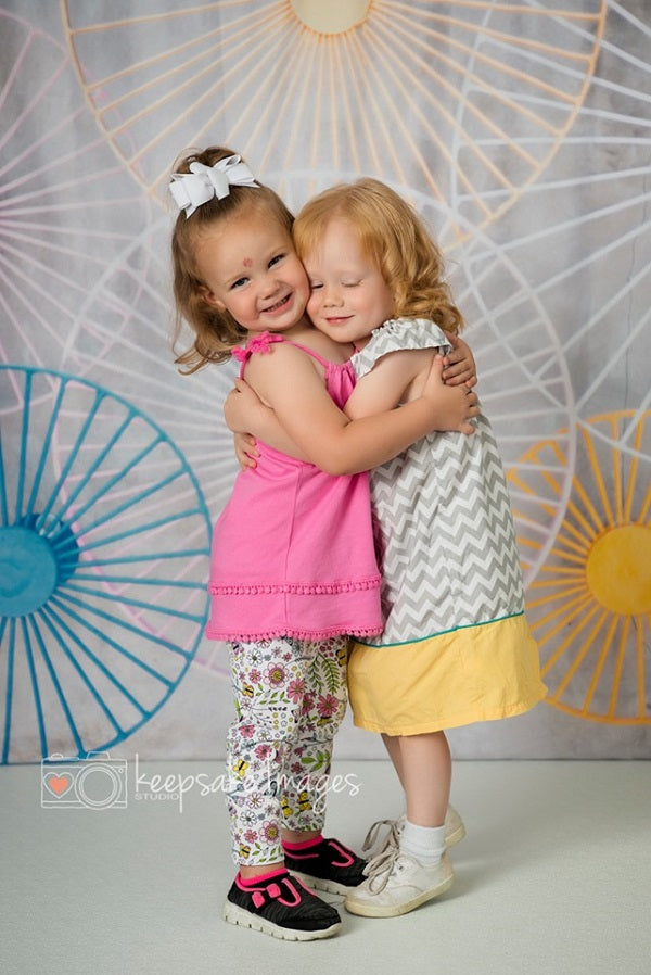 Kate Süßer Sommer Riesenrad-Kindheitshintergrund für Fotografie - Kate Backdrop.de