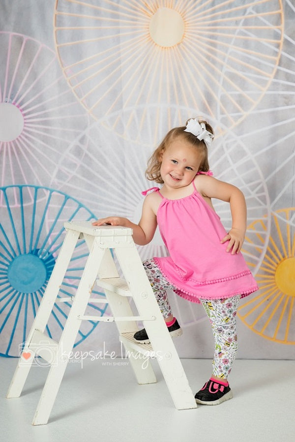 Kate Süßer Sommer Riesenrad-Kindheitshintergrund für Fotografie - Kate Backdrop.de