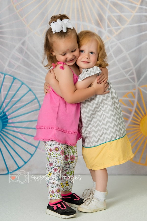 Kate Süßer Sommer Riesenrad-Kindheitshintergrund für Fotografie - Kate Backdrop.de