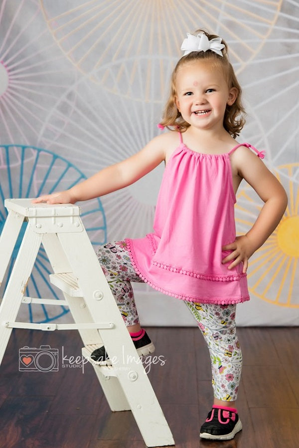 Kate Süßer Sommer Riesenrad-Kindheitshintergrund für Fotografie - Kate Backdrop.de