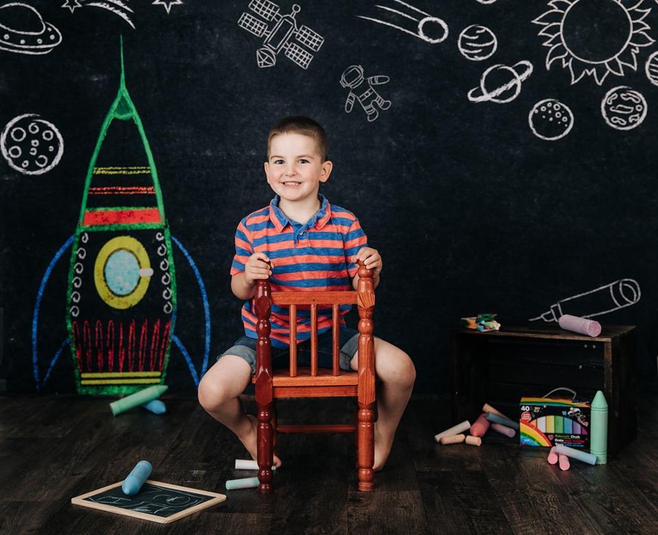 Katebackdrop£ºKate Back to School Space Backdrop for Photography Designed by Marina Smith