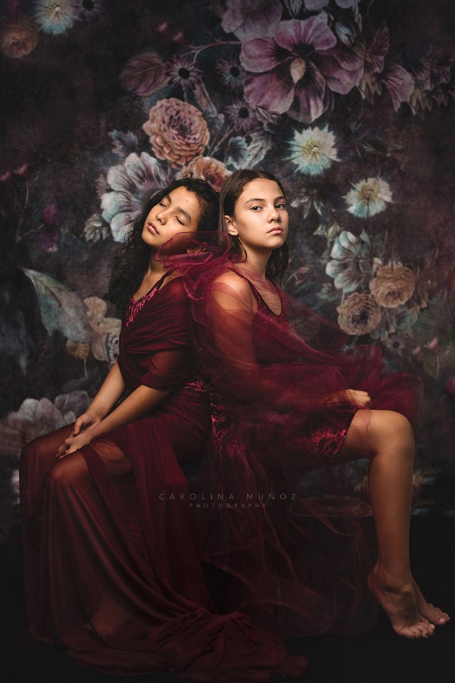 Kate Vintager Rosen-Blumen-Hintergrund für die Fotografie entworfen von Avion Photography - Kate Backdrop.de