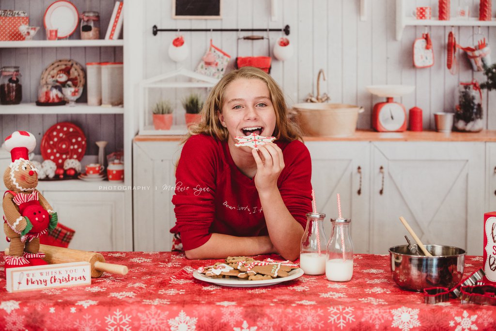 Kate Schnee Winter Weihnachten Küche Fotografie Hintergrund Christmas kitchen - Kate Backdrop.de