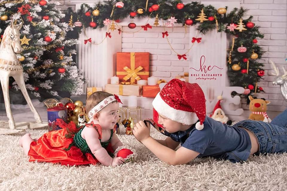 Kate Weihnachtsbaum und Geschenk Kerze Dekorationen Kulissen Für Fotografie - Kate Backdrop.de