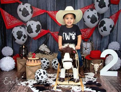Kate Herbst Cowboy rot Dekorationen Hintergrund - Kate Backdrop.de