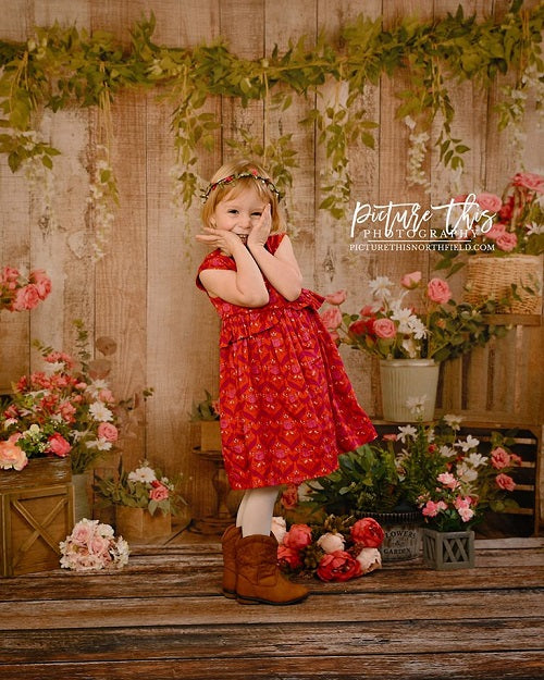 Kate Frühling Valentinstag Ostern mit Blumenhintergrund Entworfen von Jia Chan Photography - Kate Backdrop.de