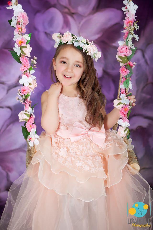 Katebackdrop£ºKate Fine Art Purple Painting Flowers Backdrop for Photography