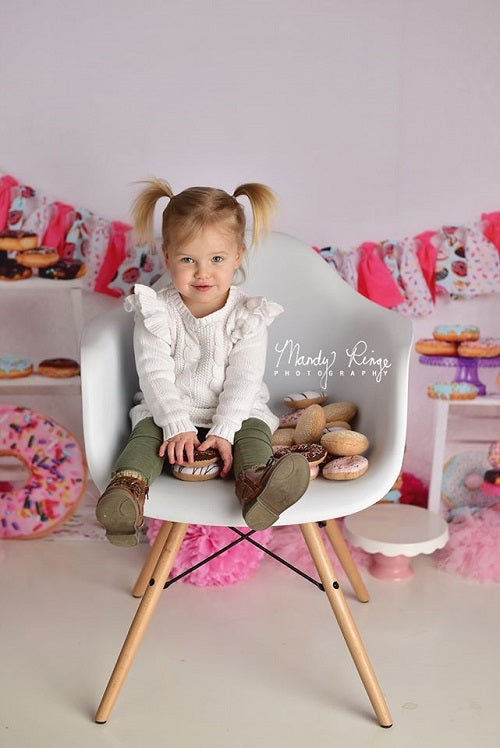 Kate Pink Donut Banner Kinder Hintergrund - Kate Backdrop.de