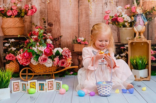 Kate Frühling Valentinstag Ostern mit Blumenhintergrund Entworfen von Jia Chan Photography - Kate Backdrop.de
