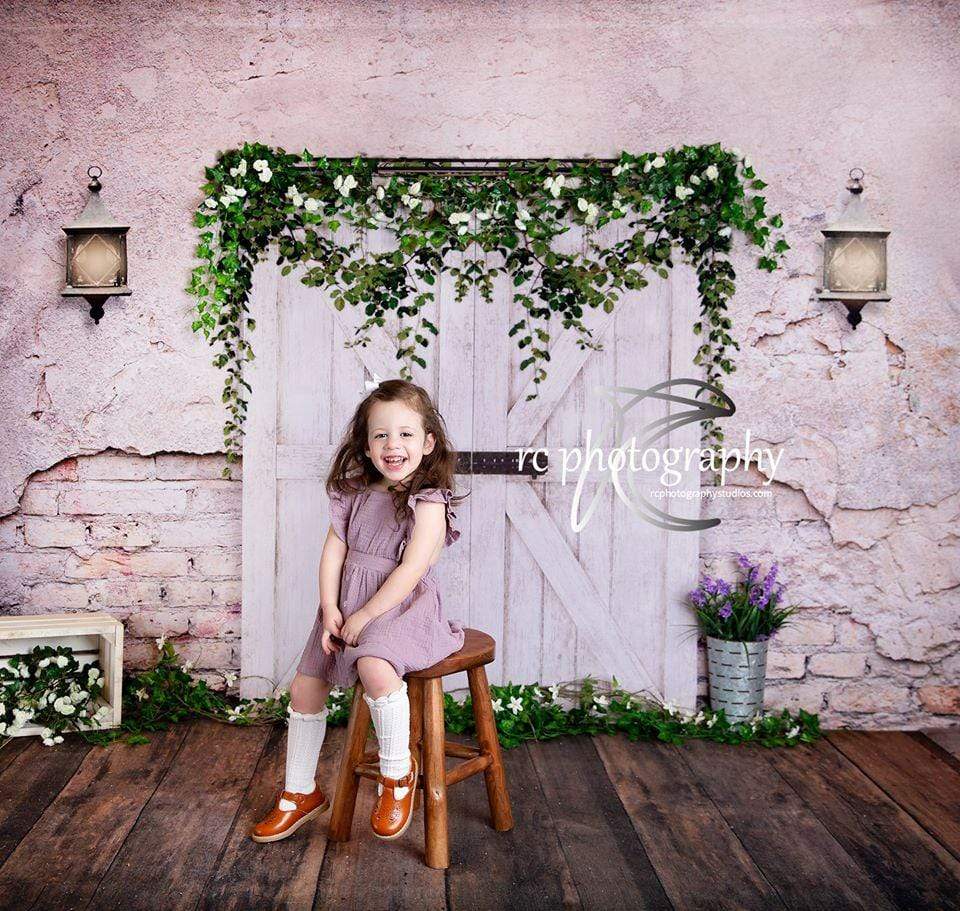 Katebackdrop£ºKate Spring/Easter Barn Door Backdrop for Photography