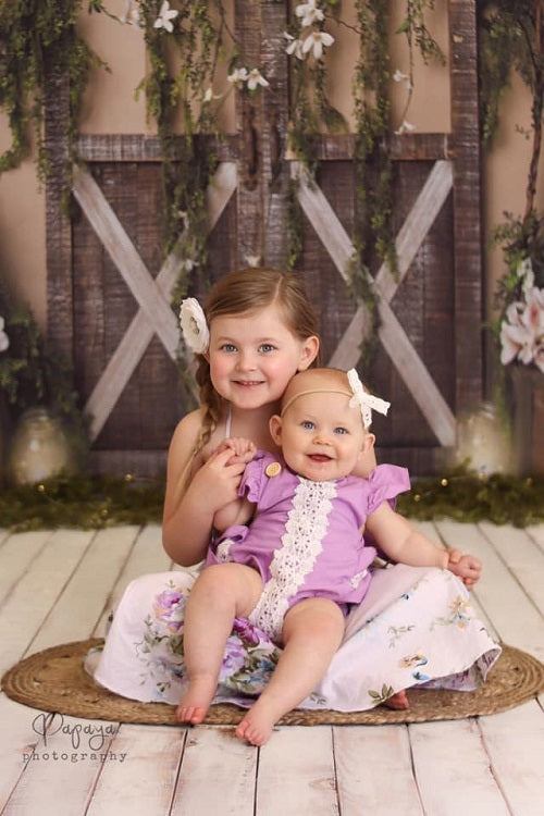 Kate Frühling Tür Manor Hintergrund Entworfen von Megan Leigh Photography - Kate Backdrop.de