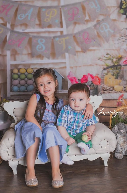 Kate Bunte Eier Fröhliche Ostern-Hintergrund - Kate Backdrop.de