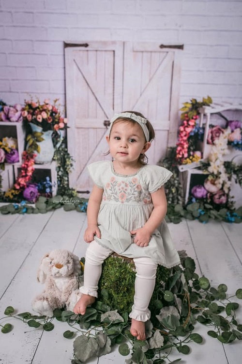 Kate Frühling Muttertag Blumen Tür bunt Hintergrund Entworfen von Megan Leigh Photography - Kate Backdrop.de