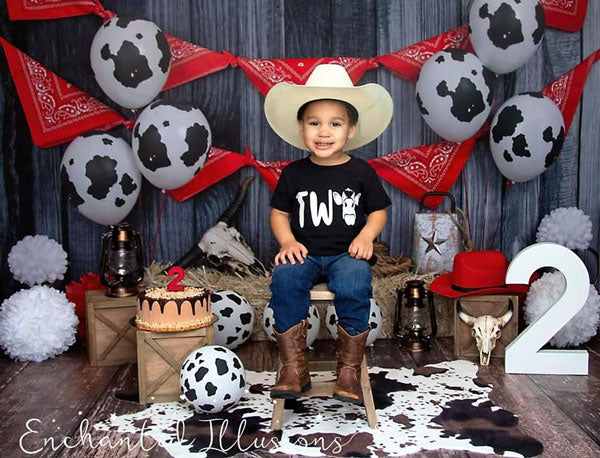 Kate Herbst Cowboy rot Dekorationen Hintergrund - Kate Backdrop.de