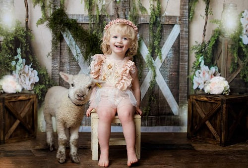 Kate Frühling Tür Manor Hintergrund Entworfen von Megan Leigh Photography - Kate Backdrop.de