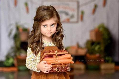 Kate Frühling Karotte Hintergrund Entworfen von Megan Leigh Photography - Kate Backdrop.de