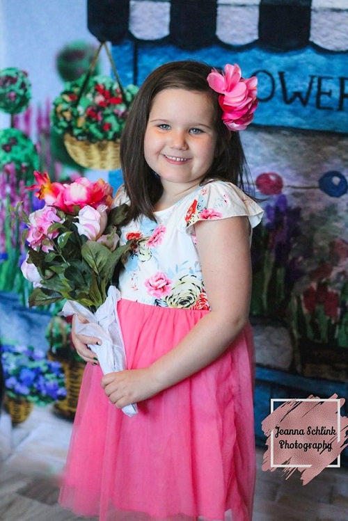 Kate Frühling Blumen Geschäft Hintergrund entworfen von Claire Photography - Kate Backdrop.de
