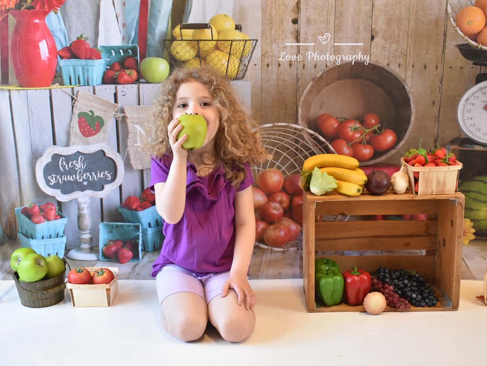 Kate Sommer Farmers Market Kulisse für Fotografie entworfen von Danette Kay Photography - Kate Backdrop.de