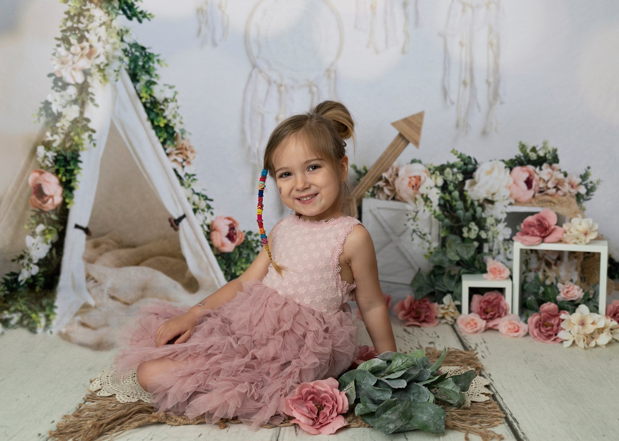Kate Sommer Muttertag Boho Frühlingshintergrund von Megan Leigh Photography - Kate Backdrop.de