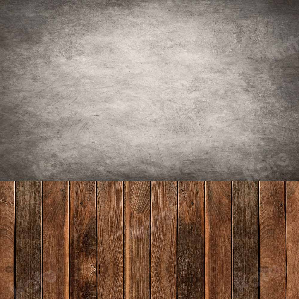 Kate Kombibackdrop grau abstrakt Braun Holz Hintergrund - Kate Backdrop.de