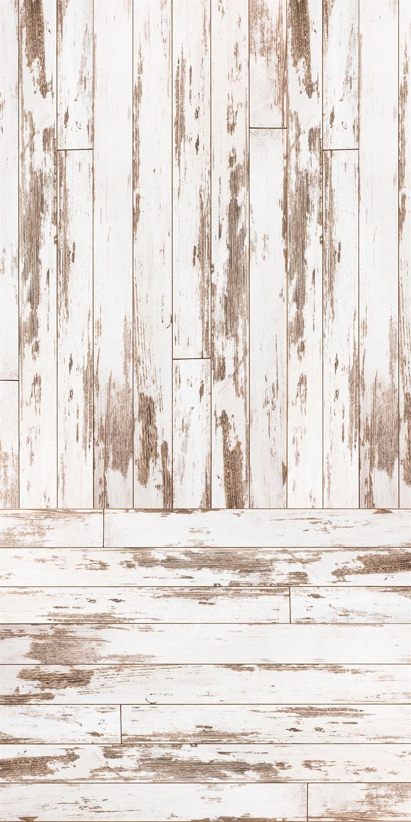 Kate Kombibackdrop Weiß schäbig Holz Hintergrund - Kate Backdrop.de