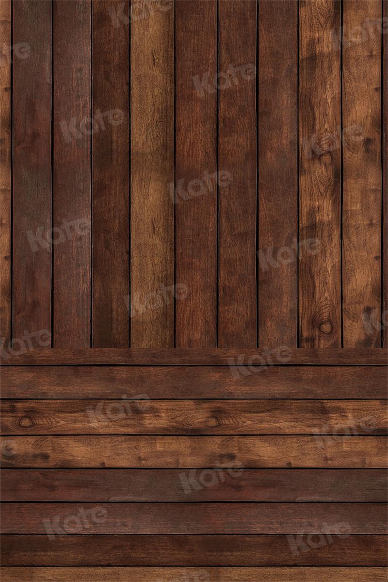 Kate Kombibackdrop Braun Retro Holz Hintergrund - Kate Backdrop.de