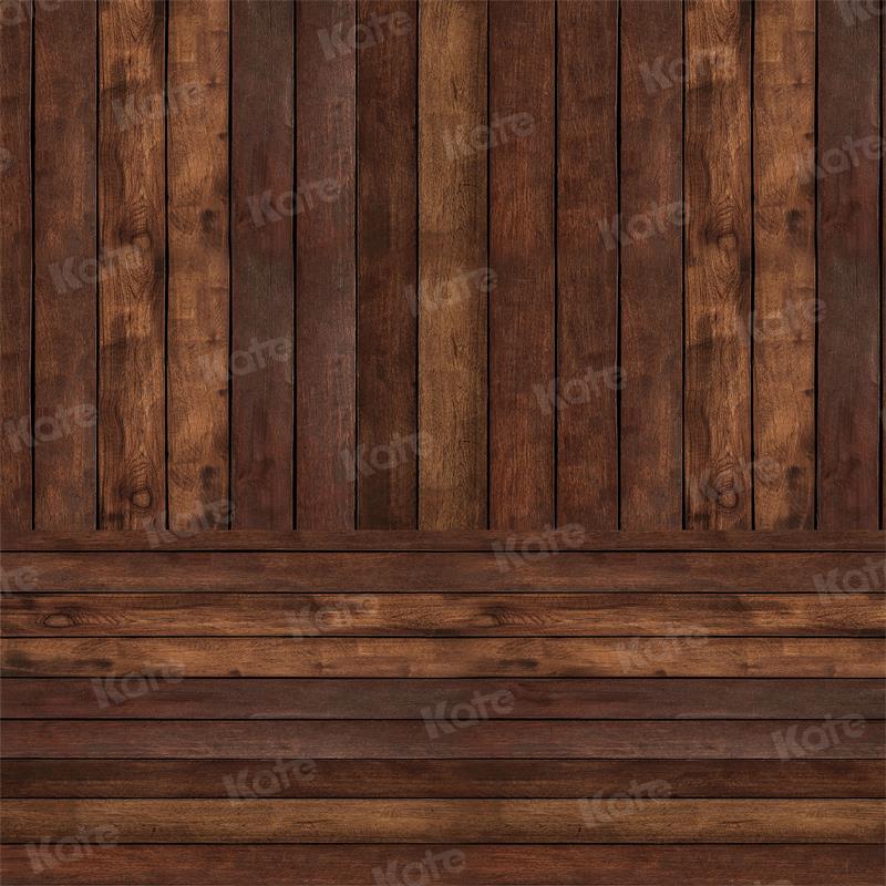 Kate Kombibackdrop Braun Retro Holz Hintergrund - Kate Backdrop.de