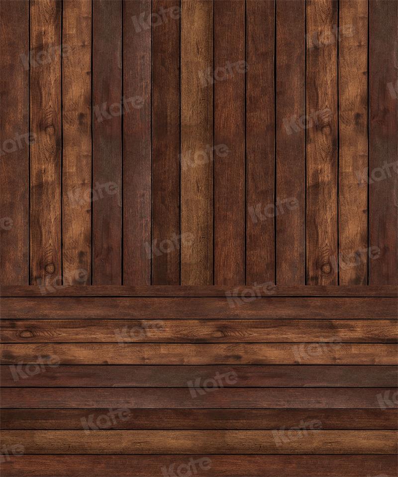 Kate Kombibackdrop Braun Retro Holz Hintergrund - Kate Backdrop.de