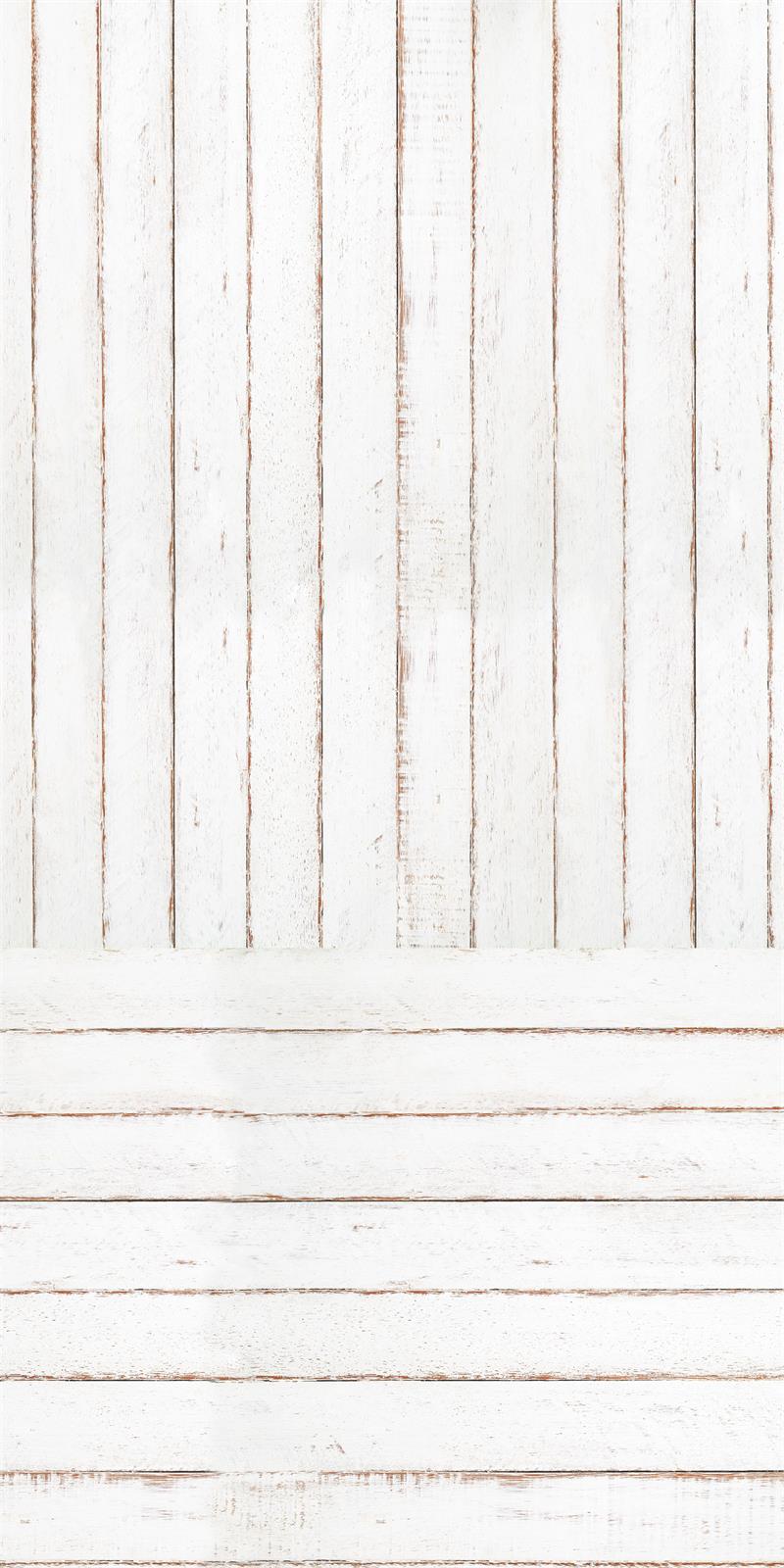 Kate Kombibackdrop Weiß Retro Holz Hintergrund - Kate Backdrop.de