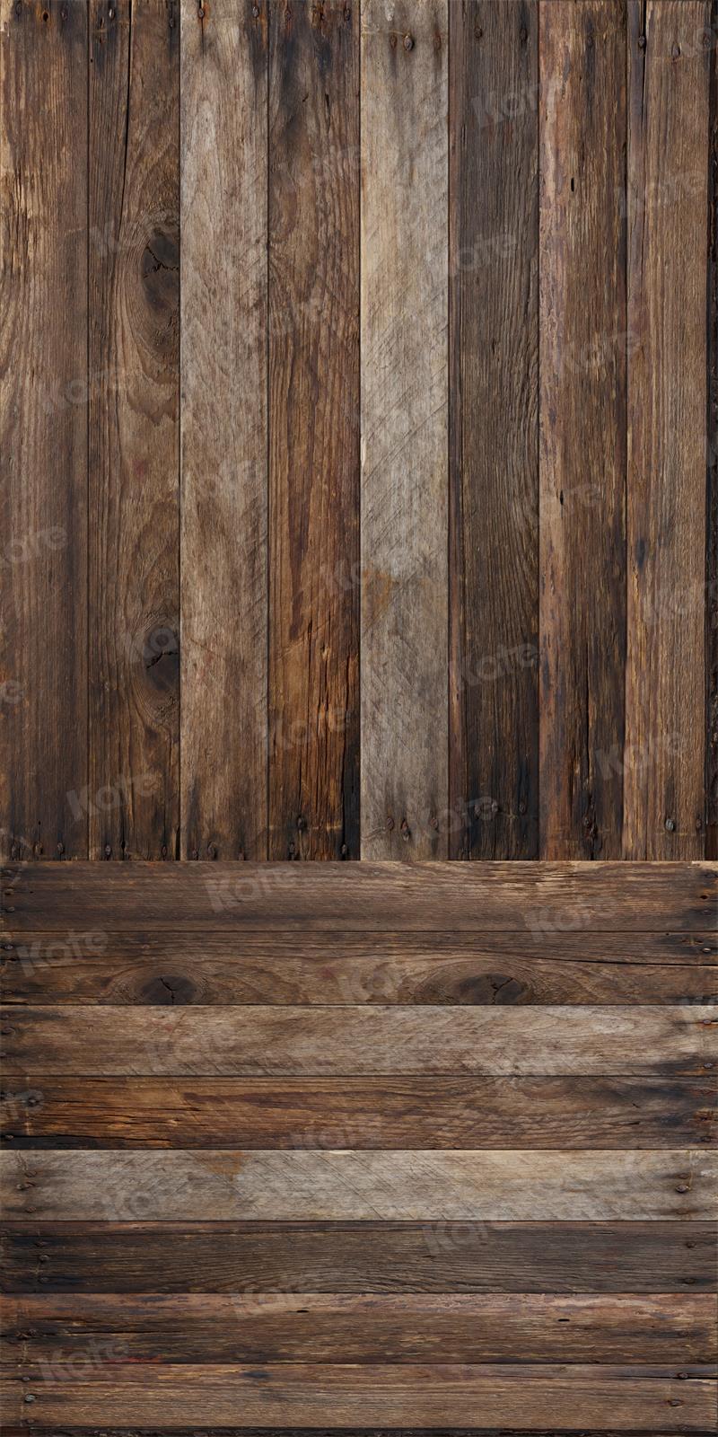 Kate Kombibackdrop Geburtstag Porträt Retro Holz Hintergrund - Kate Backdrop.de