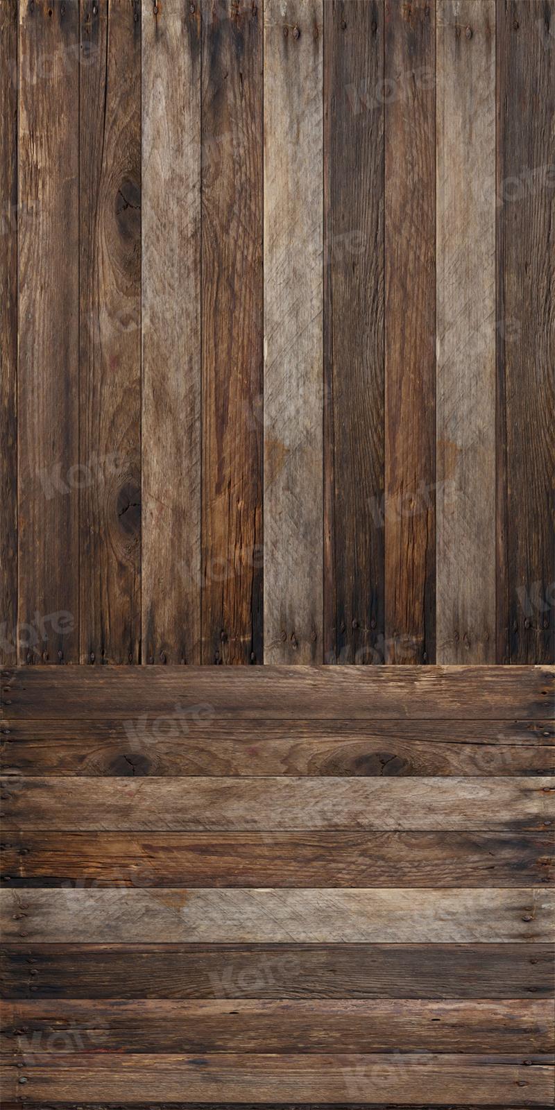 Kate Kombibackdrop Geburtstag Porträt Retro Holz Hintergrund - Kate Backdrop.de