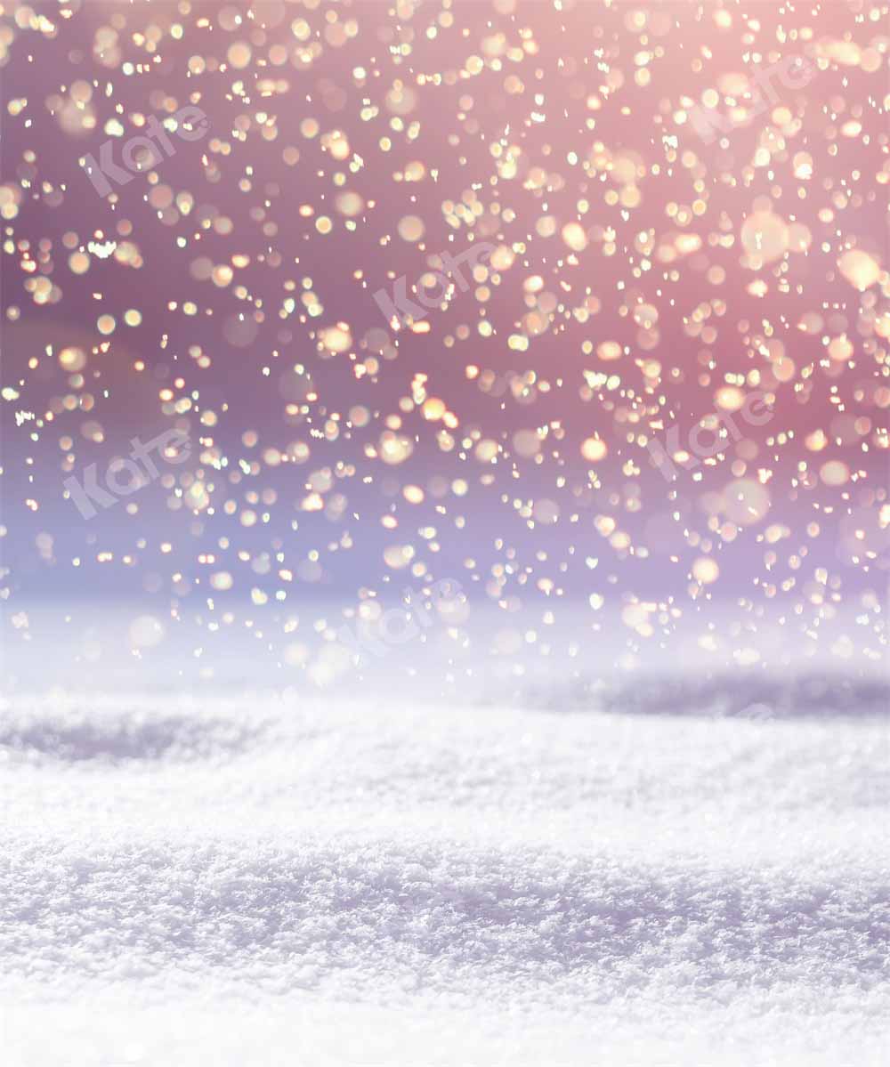 Kate Kombibackdrop Winter Bokeh Schnee Hintergrund - Kate Backdrop.de